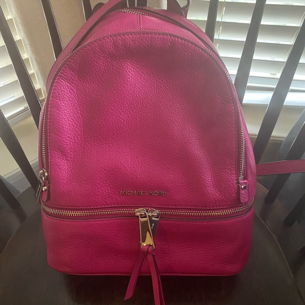 Michael Kors Leather Rhea Backpack